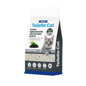 Nayeco Toilette Cat Arena Aglomerante Bentonita con Carbón