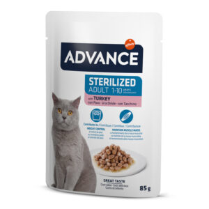 Advance Sterilized Adult Turkey (Pavo) Sobres Gato