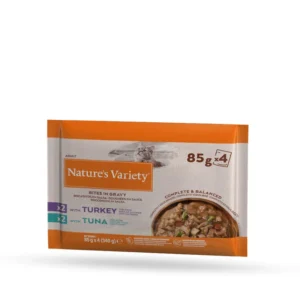 Natures Variety Gato Multipack Pavo&Atun 4x85g Humedo