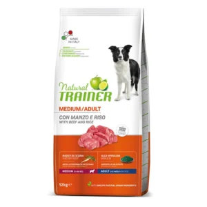 Natural Trainer Medium Adult Buey Pienso para perros
