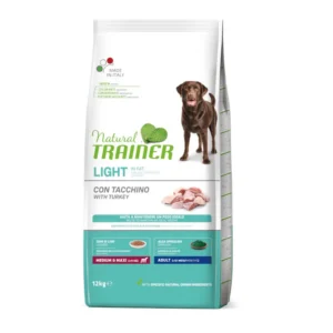 Natural Trainer Medium&Maxi Adult Light in Fat Pavo Pienso para perros