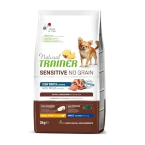 Natural Trainer Small&Toy Adult Sensitive No Grain Trucha y Patata Pienso para perros