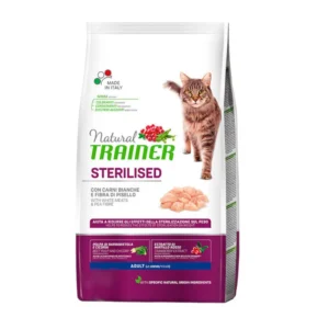 Natural Trainer Adult Sterilised Pavo Pienso para gatos