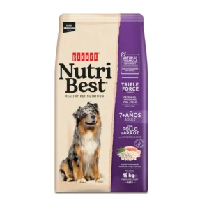 Nutribest Adult Senior 7+ Pollo y Arroz Pienso para Perros