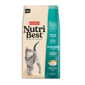 Nutribest Adult Sterilised Salmon y Arroz Pienso para Gatos