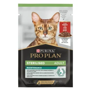 ProPlan Sterilised Maintenance Adult Buey Sobres Gato (Salsa)