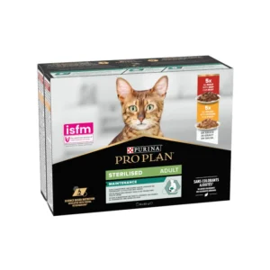 ProPlan Sterilised Maintenance Adult Pollo y Buey Latas Multipack Gato (Salsa)