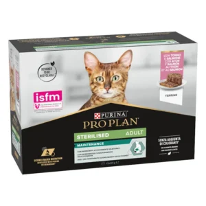 ProPlan Sterilised Maintenance Adult Atun y Salmon Latas Multipack Gato (Terrine)