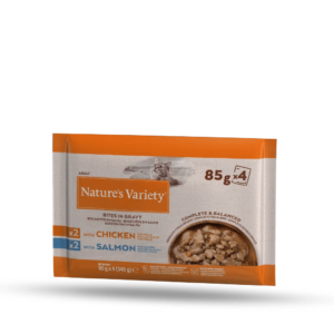 Natures Variety Gato Multipack Salmon&Pollo 4x85g Humedo