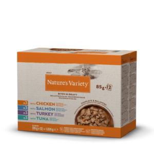 Natures Variety Gato Multipack Pollo, Salmon, Pavo y Atun12x85g Húmedo