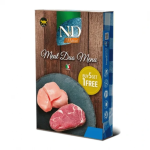 Farmina N&D Natural Meat Duo Menu Pollo y Cordero Pack Latas
