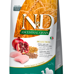 Farmina N&D Ancestral Grain Selection Medium&Maxi Adult Pollo