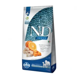 Farmina N&D Ocean Grain Free Medium&Maxi Adult Bacalao