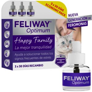 Feliway Optimum Pack 3 Recambios 48ml