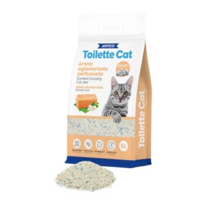 Nayeco Toilette Cat Arena Aglomerante Bentonita Jabón de Marsella