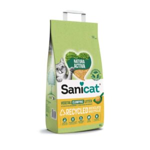Sanicat Natura Activa Clumping 100% Green Arena Vegetal Reciclado