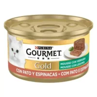 Gourmet Gold Mousse con Pato y Espinacas