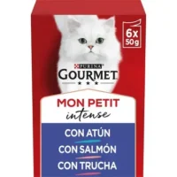 Gourmet Mon Petit Intense con Atún, Salmon y Trucha