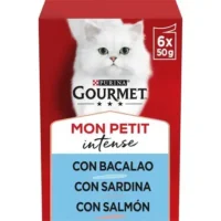 Gourmet Mon Petit Intense con Bacalao, Sardina y Salmon