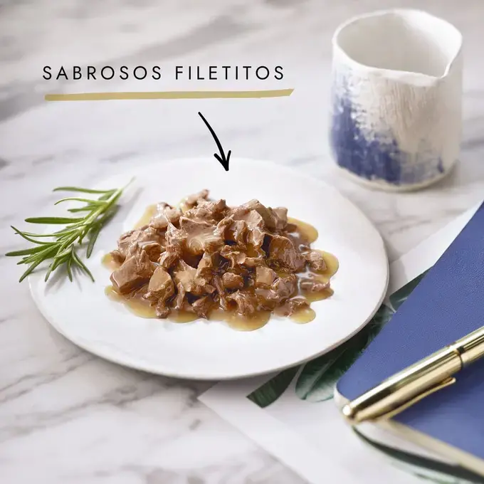 Gourmet Perle Mini Filetes en Salsa con Verduras - Imagen 2