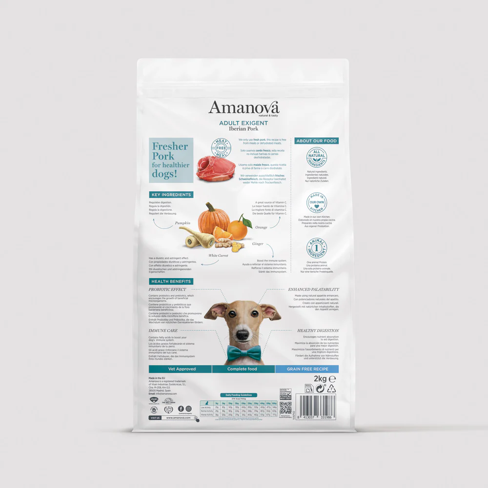 Amanova Adult Exigent - Iberian Pork Grain Free - Imagen 2