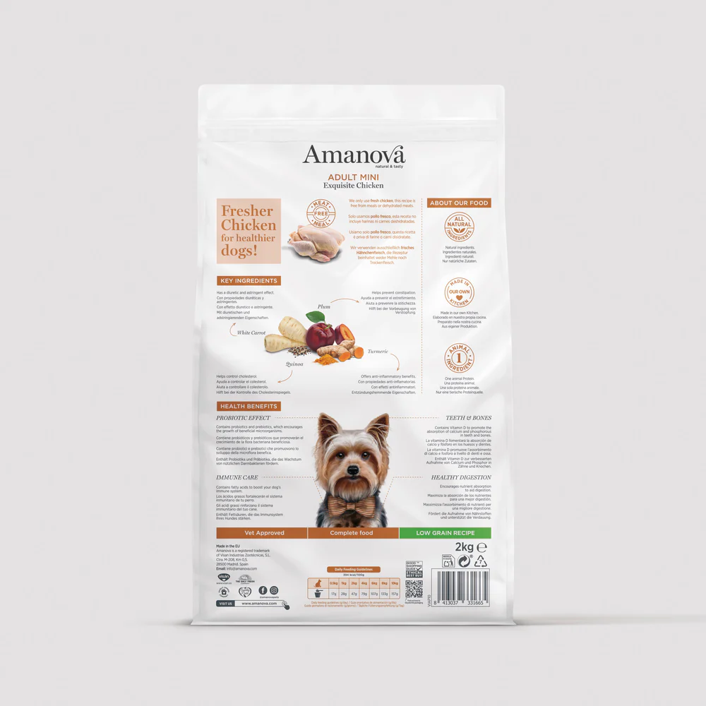 Amanova Adult Mini - Exquisite Chicken Low Grain - Imagen 2