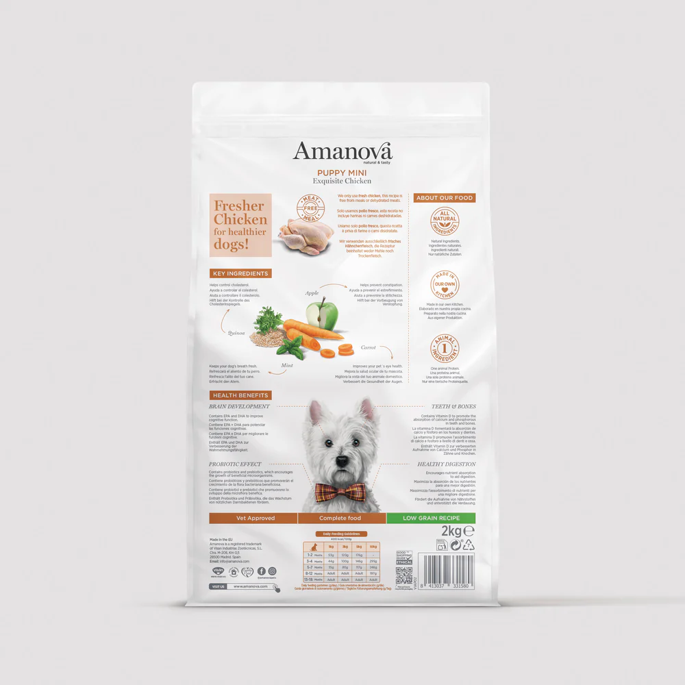 Amanova Puppy Mini - Exquisite Chicken Low Grain - Imagen 2